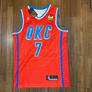 OKLAHOMA CITY THUNDER Chet Holmgren #7 Statement Swingman Jordan Jersey - Orange